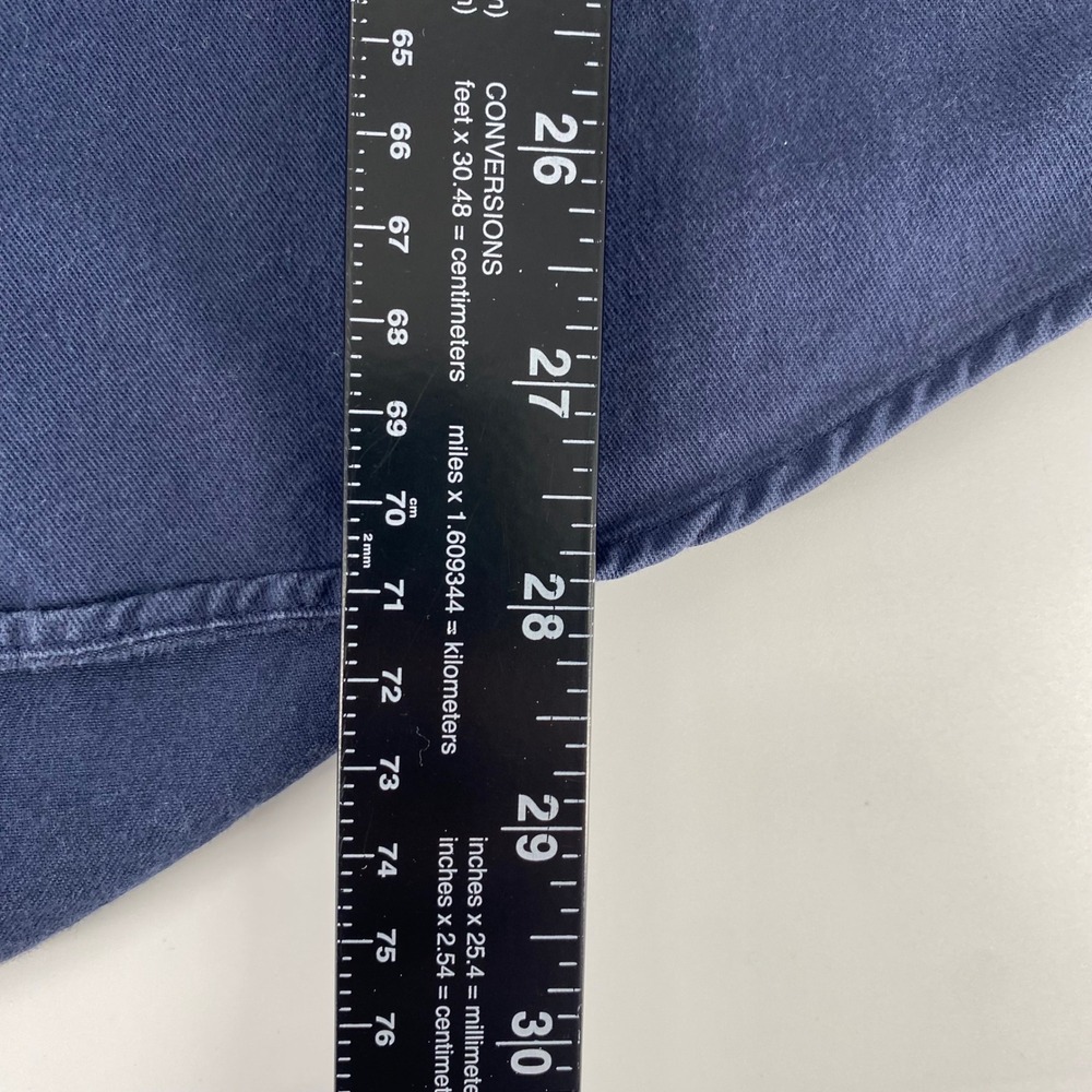 Lee Sport Genuine Casualwear Mens XL Navy Blue Button Down Shirt Pocket Logo - Picture 2 of 4